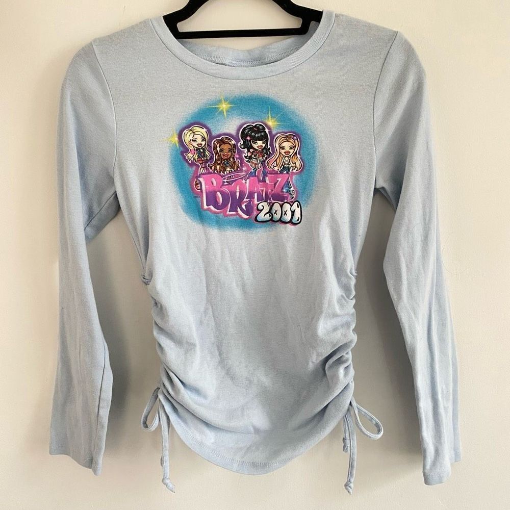 Y2K Bratz Light Blue Graphic Long Sleeve